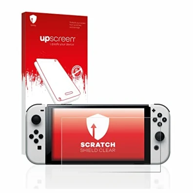 Imagen de upscreen Protector Pantalla para Nintendo Switch OLED Modell Película Protectora Transparente, Anti Huellas