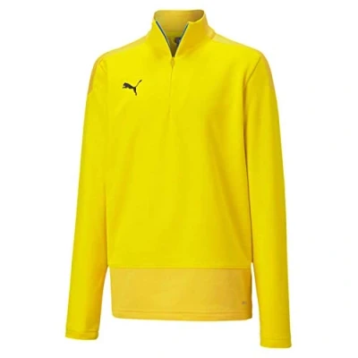 Imagen de PUMA teamGOAL 23 Training 1/4 Zip Top Jr Sudadera, Unisex niños, Cyber Yellow/Spectra Yellow, 176
