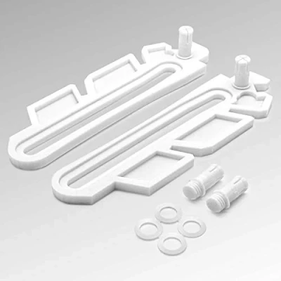 Imagen de Tijeras basculantes de color blanco, juego repuesto para Ventana sótano para, por ejemplo, MEA Mealon