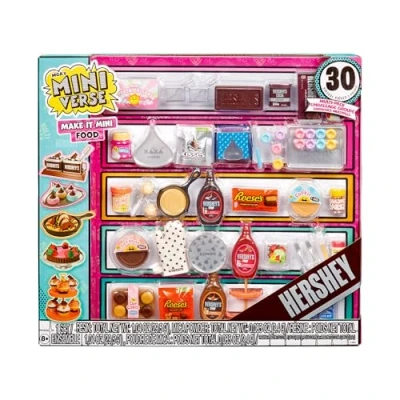 Imagen de MGA&#039;s Miniverse Make It Mini Food Brunch Multipack, Coleccionables Hershey, DIY, Juego de Resina, Réplica Comida, Adecuado para Coleccionistas y Niños Mayores 8 Años, NO Comestible