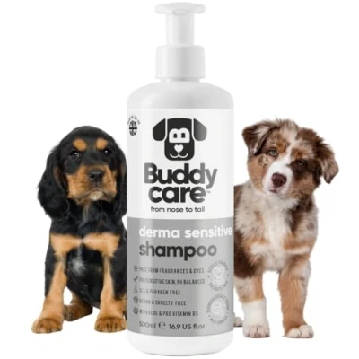 Imagen de Buddycare Champú para Perros con Aloe Vera y Pro Vitamina B5 Sensible a la Piel 500ml