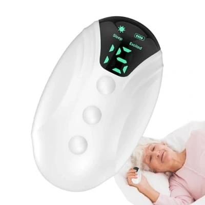 Imagen de Instrumento de ayuda para dormir, dispositivo portátil aliviar el insomnio sueño rápido Herramienta dormir con microcorriente, inteligente