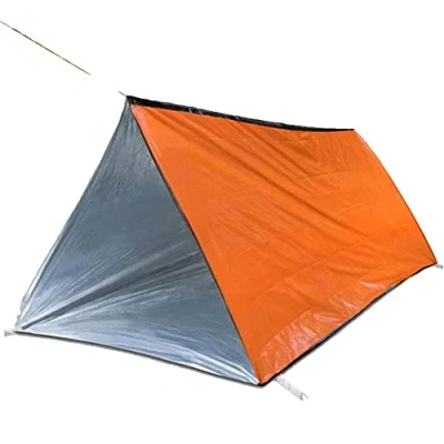 Imagen de Haowul Refugio De Carpas Emergencia Ultralight Survival Tent Tapa Tubo Carpa Impermeable para Acampar Senderismo