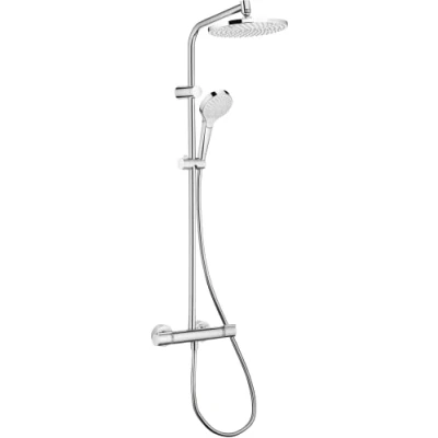 Imagen de Hansgrohe 26758400 MySelect S 240 Columna de Ducha con Grifo termostático, Acabado Cromado, Blanco Cromo
