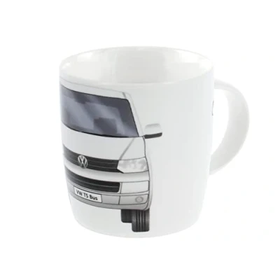 Imagen de BRISA VW Collection Gran taza de cerámica para café té cappuccinoT5 (Frontal/Blanco)