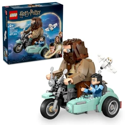 Imagen de LEGO Harry Potter Viaje en Moto de Hagrid y Harry, Que Rueda con Sidecar Juguete Figura Hedwig, Minifiguras Colección, Regalo Cumpleaños para Niñas Niños 9 Años o Más 76443