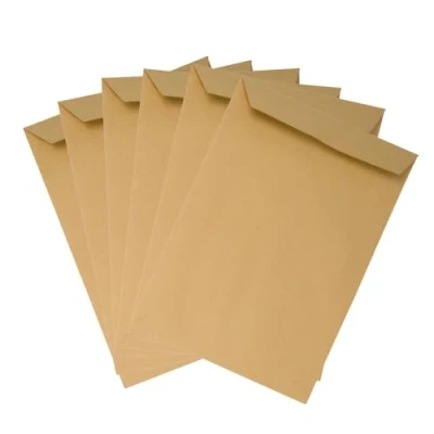 Imagen de Emerson 20 sobres de envío DIN C4, color marrón, 229 x 324 mm, 90 g, solapa recta, cierre autoadhesivo, grandes, grandes