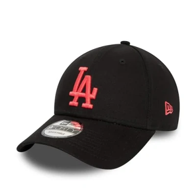 Imagen de New Era Los Angeles Dodgers Gorra para Aficionados Negro Rosa 9Forty de béisbol LA Logotipo del Equipo Cap MLB