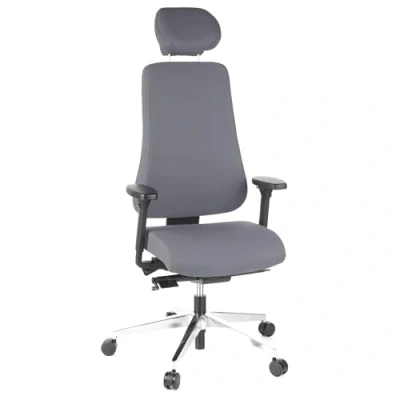 Imagen de hjh OFFICE Silla de Oficina giratoria Pro Tec 400 Tela ergonómica Espalda Alta Antracita