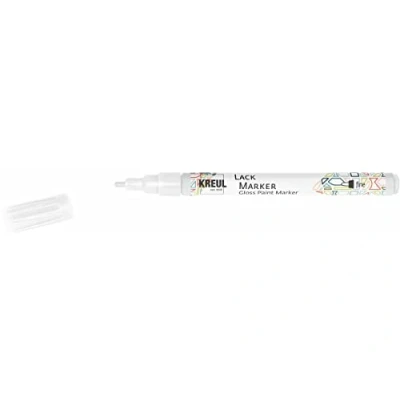 Imagen de KREUL Hobby Line 47210 Lacquer Painting Pen Fine Bullet Tip 1 2 mm White