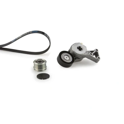 Imagen de GATES K026PK900 Juego de correas trapeciales poli V con polea rueda libre ThermalPro VOLKSWAGEN: GOLF 5, 6, Caddy 3, SEAT: Leon II Hatchback
