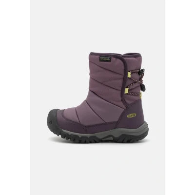 Imagen de KEEN Puffrider Waterproof, Botas para Nieve, Black Plum/Daiquiri Green, 30 EU