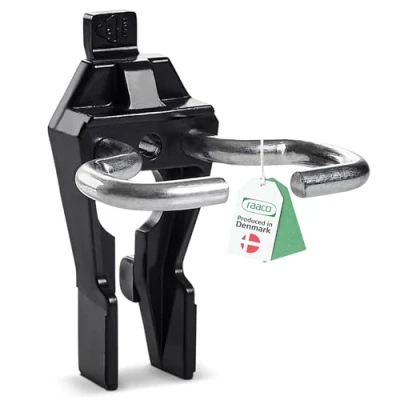 Imagen de raaco Clip Porta Pinzas 5 17 para Panel Perforado y Pared de Herramientas, Longitud mm, Ideal Colgar Set 3 Ganchos Duraderos en Acero Poliacetal