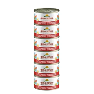 Imagen de Almo Nature Legend Alimento para gatos, pollo y gambas, 6 x 70 gramos