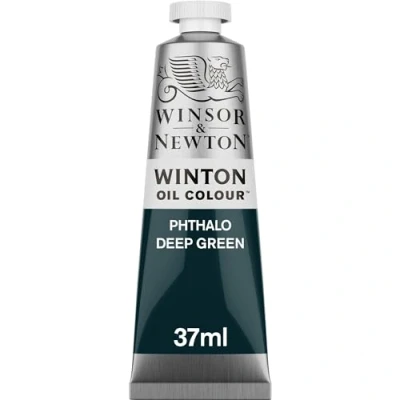 Imagen de Winsor &amp; Newton Winton Tubo de Pintura al Óleo, 37 ML, Verde (Verde oscuro ftalo)