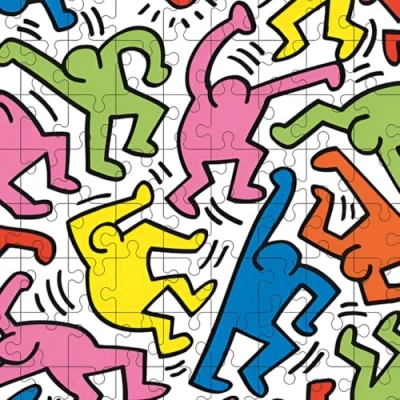 Imagen de VILAC 1000 pcs Keith Haring Puzzles, Multicolor (9225)