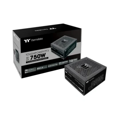 Imagen de Thermaltake Toughpower PF3 0750W Gen 5 ATX 3.0 PCIe Ready Smart Zero Fan 80 Plus Platinum Fully Modular