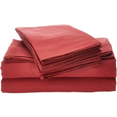 Imagen de King Size Bed Sheets 6 Piece 1500 Supreme Collection Fine Brushed Microfiber Deep Pocket Sheet Set Bedding 2 Extra Pillow Cases, Great Value, King, Burgundy