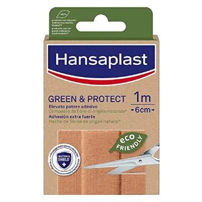 Imagen de Hansaplast Tiritas Green &amp; Protect 10 x 6 cm Unidades