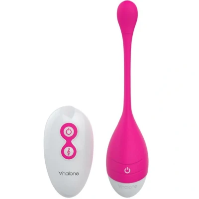 Imagen de vibrador tipo huevo Sweetie. voice color rosa y de silicona Nalone