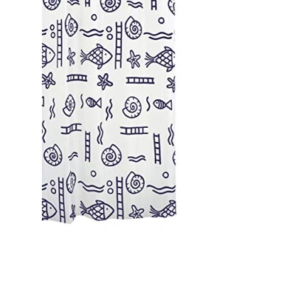 Imagen de Ridder 464130 350 Neptun Cortina de Ducha Tela (240 x 180 cm), Color Azul