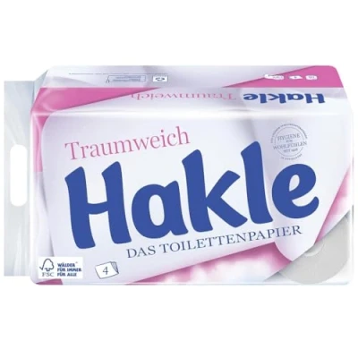 Imagen de Hakle Papel Higiénico &quot;sueño suave&quot; de 4 capas, 1 paquete (16 rollos)