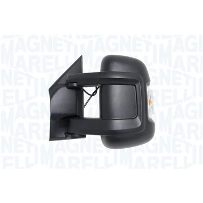 Imagen de espejo retrovisor Magneti Marelli 350315027850 derecha negro rugoso manual brazo tamaño intermedio, convexo para vehíc. con volante a la izquie