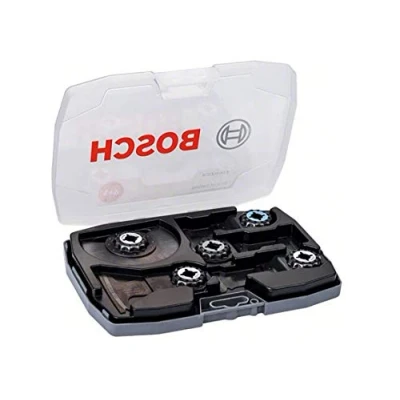 Imagen de Bosch Professional Set de 5 unidades con hojas corte inmersión/hojas sierra segmentada carburo Starlock (para madera y metal, Best of Cutting, accesorio multicortador), Gris, Size