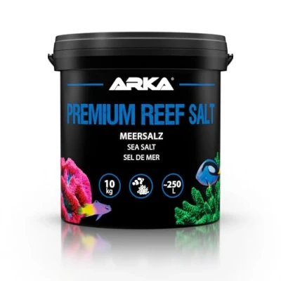 Imagen de ARKA Premium Reef Salt Sal Marina Apta para acuarios de Agua Salada, Ideal el Cuidado corales y Peces, White, 10 kg
