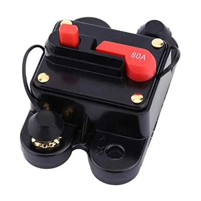 Imagen de FTVOGUE DC12V Fusible de restablecimiento del disyuntor 80 300A para el coche Estéreo la bici barco audio estéreo(80A)