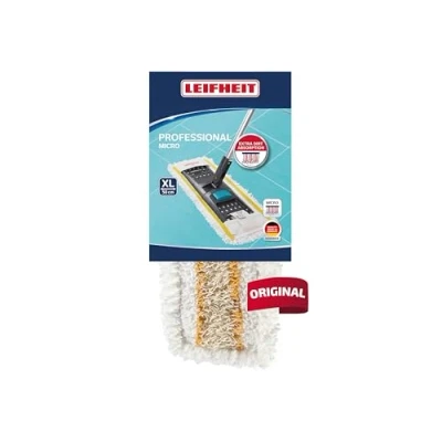 Imagen de Leifheit Ricambio Allrounder, Panno per Spazzolone, Poliestere, 50% algodón, Bianco, 51.2 x 16.3 1.5 cm