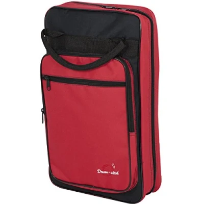 Imagen de Ortola 6509 033 Funda baqueta batería, 8 compartimentos, color negro y rojo