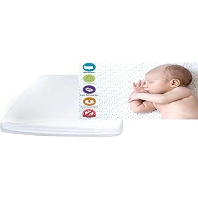 Imagen de Pack de 2 Protectores Colchón Cuna 120x60 cm Impermeables y Transpirables en Microfibra, Ajuste con Elásticos, Anti Bacterias Lavable