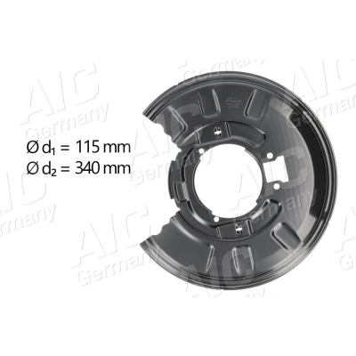 Imagen de AIC 55911 Chapa Protectora de Disco Freno Eje trasero, derecha BMW: 3 Coupé, Berlina, Cabrio