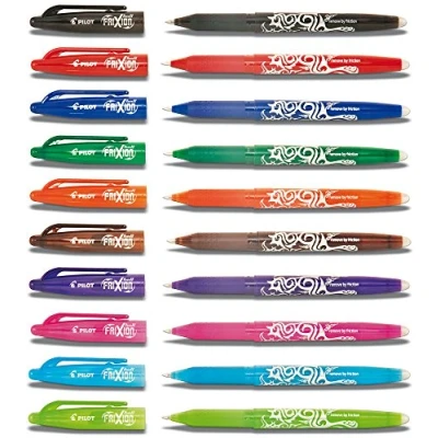 Imagen de Pilot Pen Frixion BL FR7 Juego de bolígrafos borrables con punta 0,7 mm [colores surtidos] [10 bolígrafos]
