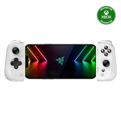 Imagen de Razer Kishi V2 Mobile Gaming Controller Xbox Edition for iPhone: Console Quality Controls Universal Fit Stream PC &amp; Games Low Latency Free Nexus App 1 Month Game Pass Incl. White