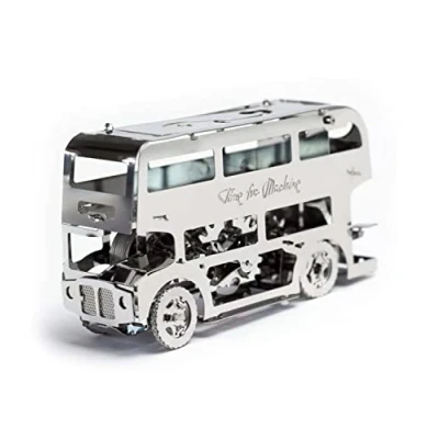 Imagen de TimeForMachine Kit de Rompecabezas mecánico 3D, Metal, simpático Modelo Double Decker