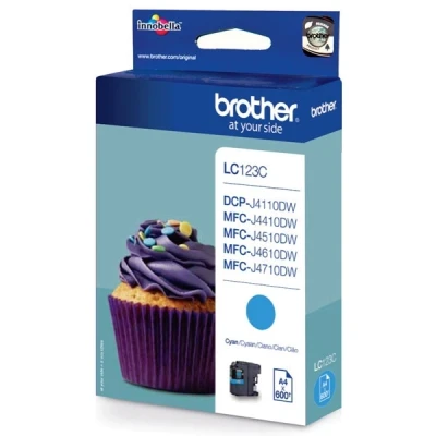 Imagen de DCP J4110DW Brother LC 123C cartucho de tinta cian (original)