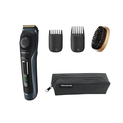 Imagen de Rowenta Virtuo, Barbero, Autoafilado, Bloqueo automático, 120 min de autonomía, Carga rápida, LED indicador, Diseño compacto y lavable, TN3804E0