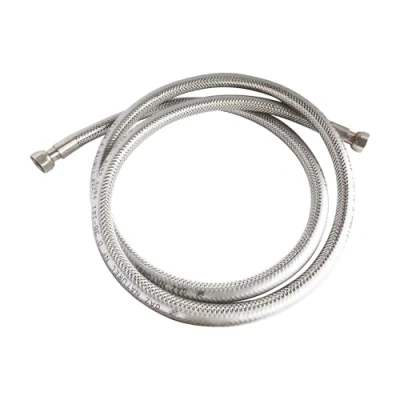 Imagen de SOMATHERM FOR YOU, Manguera de acero inoxidable 2 metros para gas natural Accesorios tuerca giratoria 15/21 Vida útil ilimitada Ideal alimentar tus dispositivos con