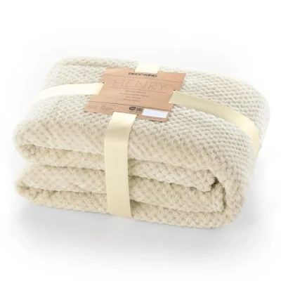 Imagen de DecoKing Henry Manta de Microfibra 150x200 Extra Suave y Blanda Muy Cómoda Caliente Ligera Beige