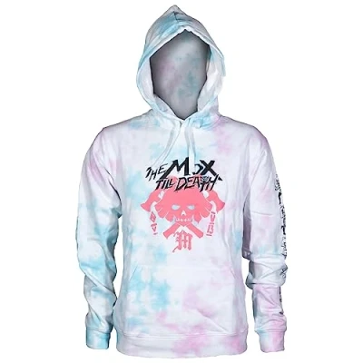 Imagen de JINX Cyberpunk 2077 Sudadera con capucha Mox Rocks Tie Dye Cotton Candy, Pullover, Men&#039;s Gamer Zip Up Hoodie, Blend, S, Tinte nudo, S