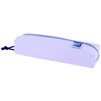 Imagen de Oxford Live &amp; Go, Estuche Escolar Rectangular, Goma Elástica, Color Lila Pastel