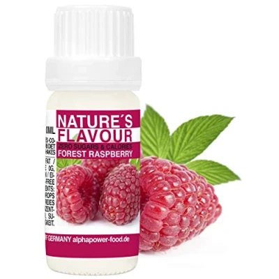 Imagen de ALPHAPOWER FOOD Aromas alimentarios por repostería y bebidas I 10ml Vegano, Frambuesa 100% naturales con Sabor Premium saborizante sin azucar Flavdrops, Flavor Drops liquida