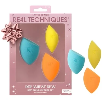 Imagen de Real Techniques Dreamiest Dew Best Blends Sponge Kit, 3 Piece Limited Edition Gift Set