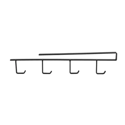 Imagen de WENKO Colgador para tazas interior armario cocina 4 de Negro