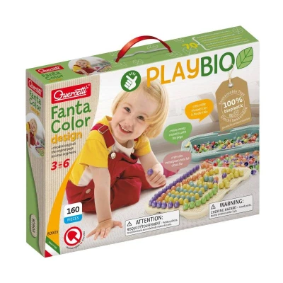 Imagen de Juego de pinchos Fantacolor 160 pegs 100%BIOPLASTIC Quercetti