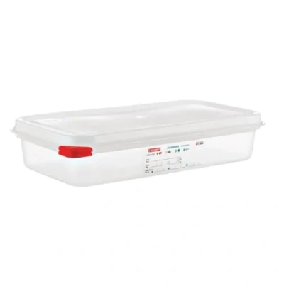 Imagen de Araven 03352 PP Alimentos recipiente con tapa, GN 1/3, 2,5 L, 65 mm mango (Pack de 4)