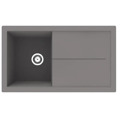 Imagen de Respekta Cleveland Fregadero de minerales (1 lavabo empotrable, 86 x 50 cm, apto para armarios bajos a partir cm ancho)
