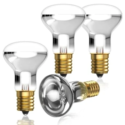 Imagen de Bonlux 4x R39 E14 30W Bombilla de Lava Lámpara Reflector Focos Regulable Lamp SES Foco Edison Blanco Cálido 2700 2800K Lámparas 240V